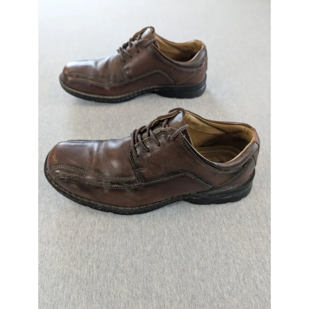 Dockers Mens Pro Style Leather Casual Oxford Shoes Brown Size 9M 90-29023